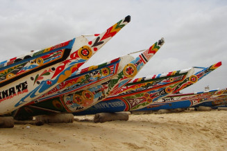 Les pirogues débarquent 80% du poisson pêché au Sénégal.