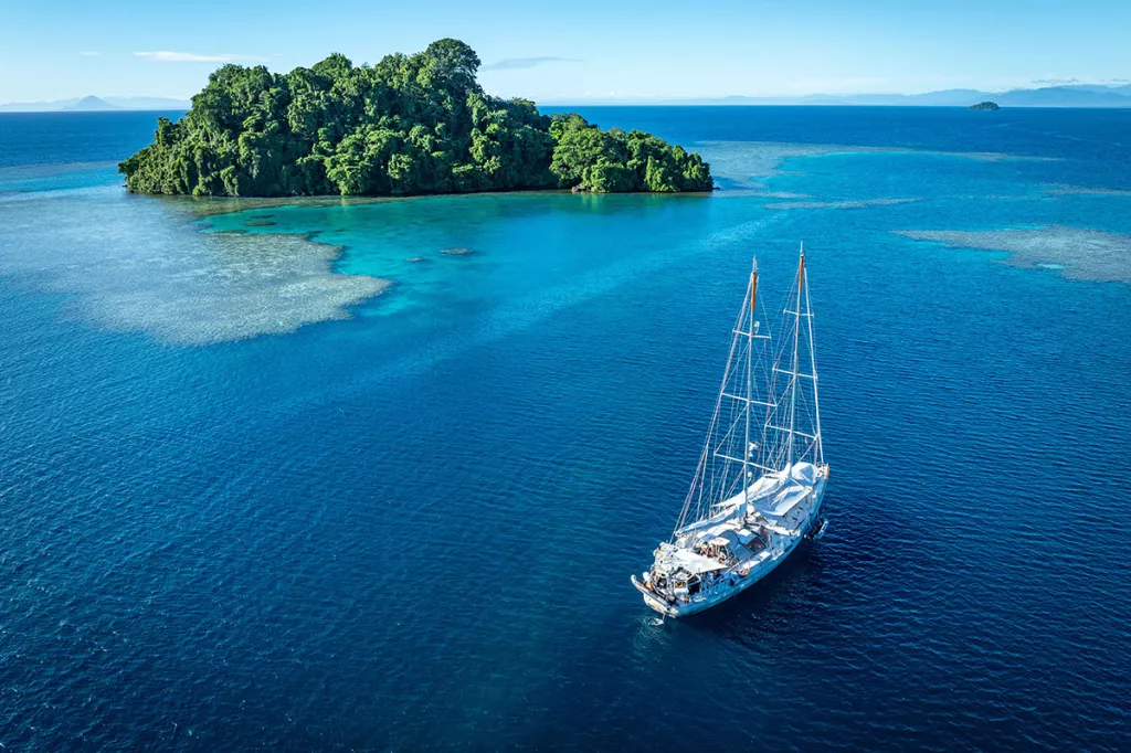 La geolette Tara, Kimbe Bay
