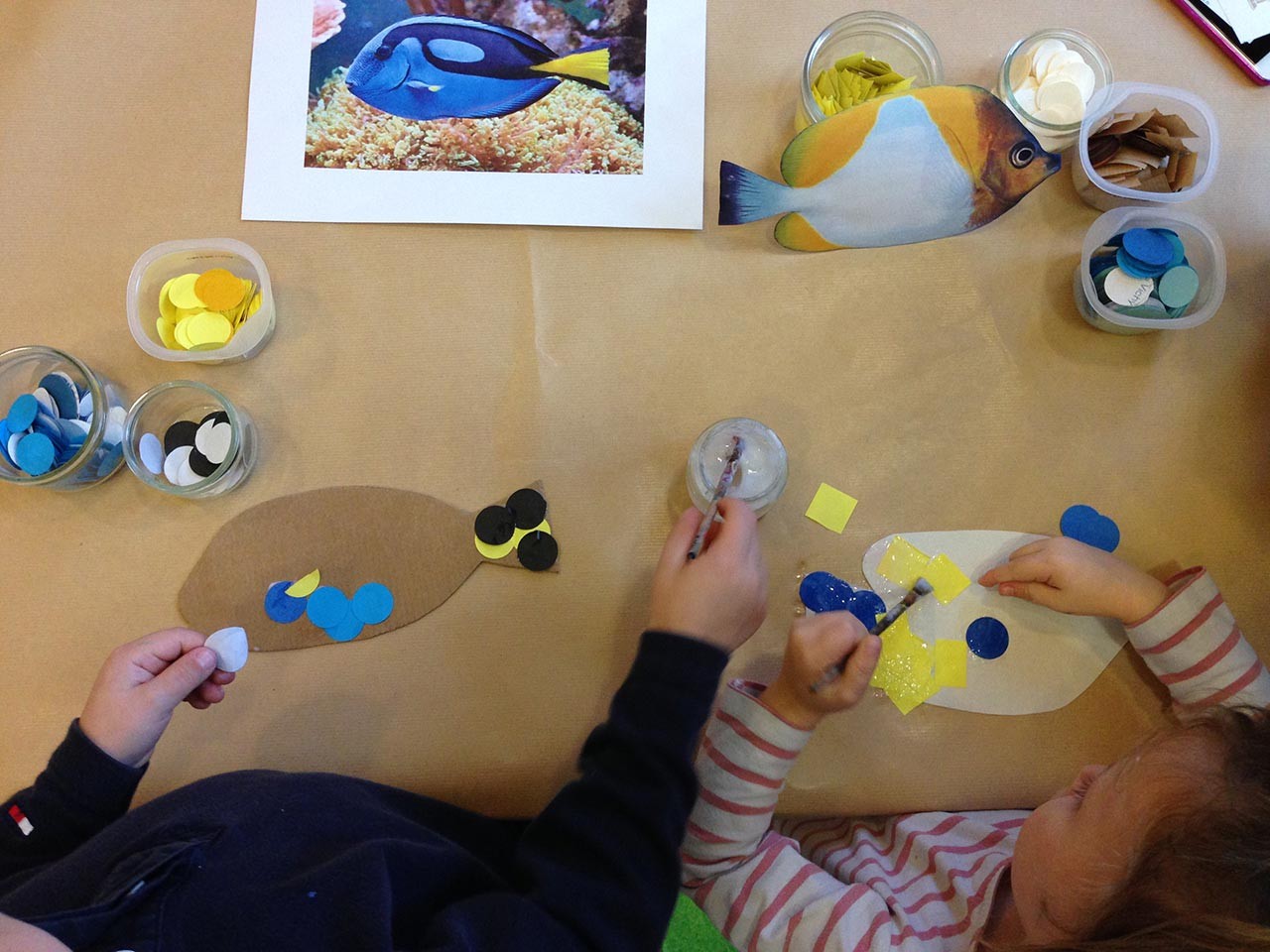 atelier écailles de papier
