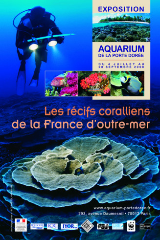 Affiche de l'exposition "les récifs coralliens de la France d'outre-mer"