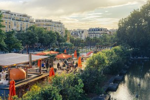Vue de la terrasse éphémère du Palais