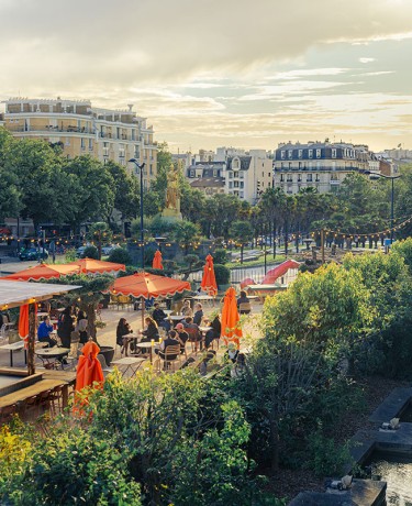 Vue de la terrasse éphémère du Palais