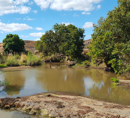 Photo d'une rivière à Madagascar